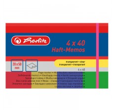 HERLITZ MEMO STICKER 20x50- 4 CLEAR