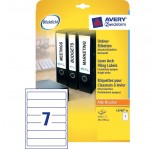 AVERY Zweckform Bright White Filing Labels